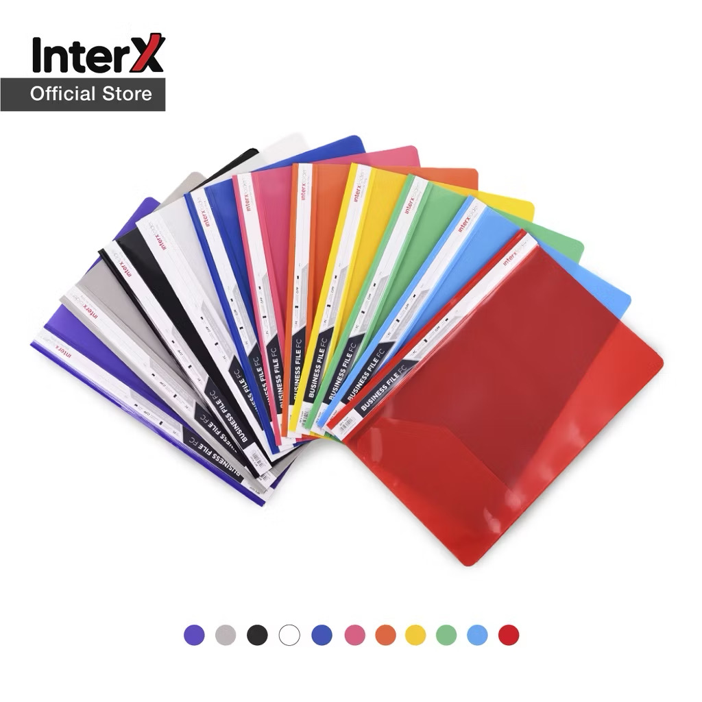 ￼InterX Folder Business File FC Plastik Transparan