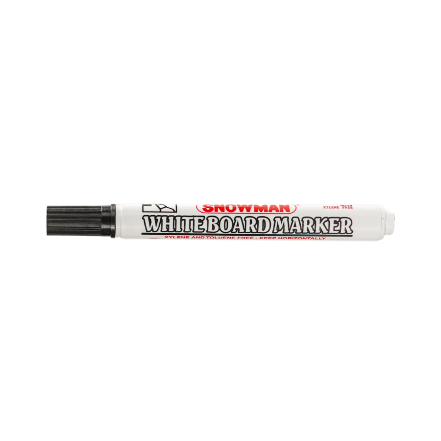 Snowman Whiteboard Marker Black 1pcs