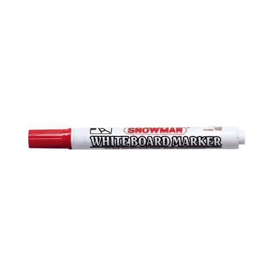 Snowman Whiteboard Marker Spidol Papan Putih Red 1pcs