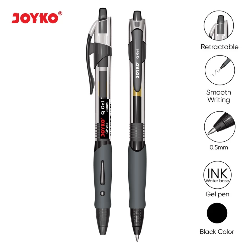 Gel Pen Pulpen Pena Joyko GP-265 Q Gel 0.5 mm