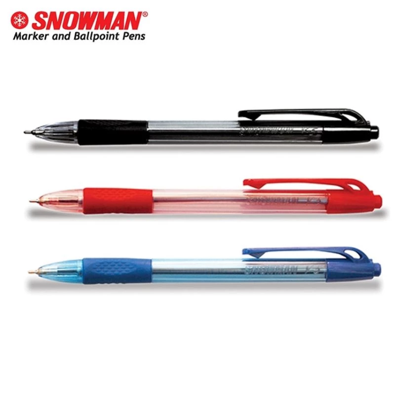 Pena Ballpen SNOWMAN V5 0.7mm