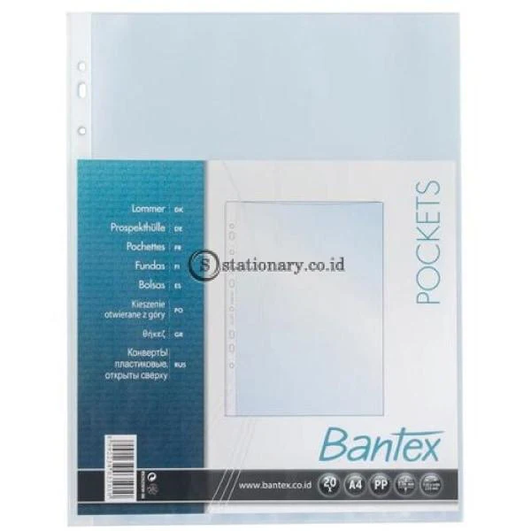 Bantex Pocket PP A4 Antiglare 20 Pcs-RB2035EW 08
