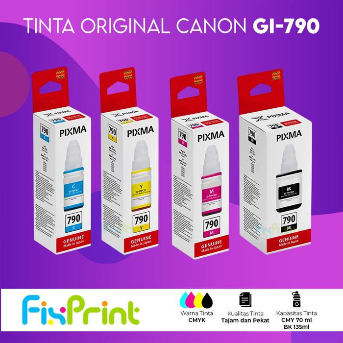 Canon GI-790 GI790 GI 790 Black Cyan Magenta Yellow Tinta G2010 G1010 -