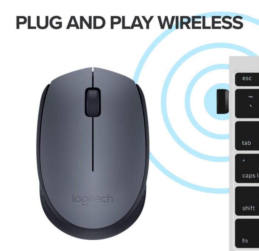 Logitech B175 Mouse Wireless untuk Windows, Mac, Linux dan ChromeOS