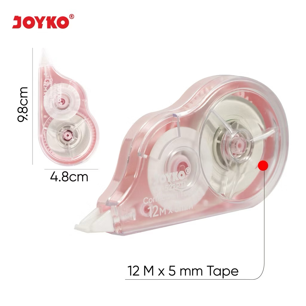 JOYKO Pita Koreksi Correction Tape CT-522PTL Pastel